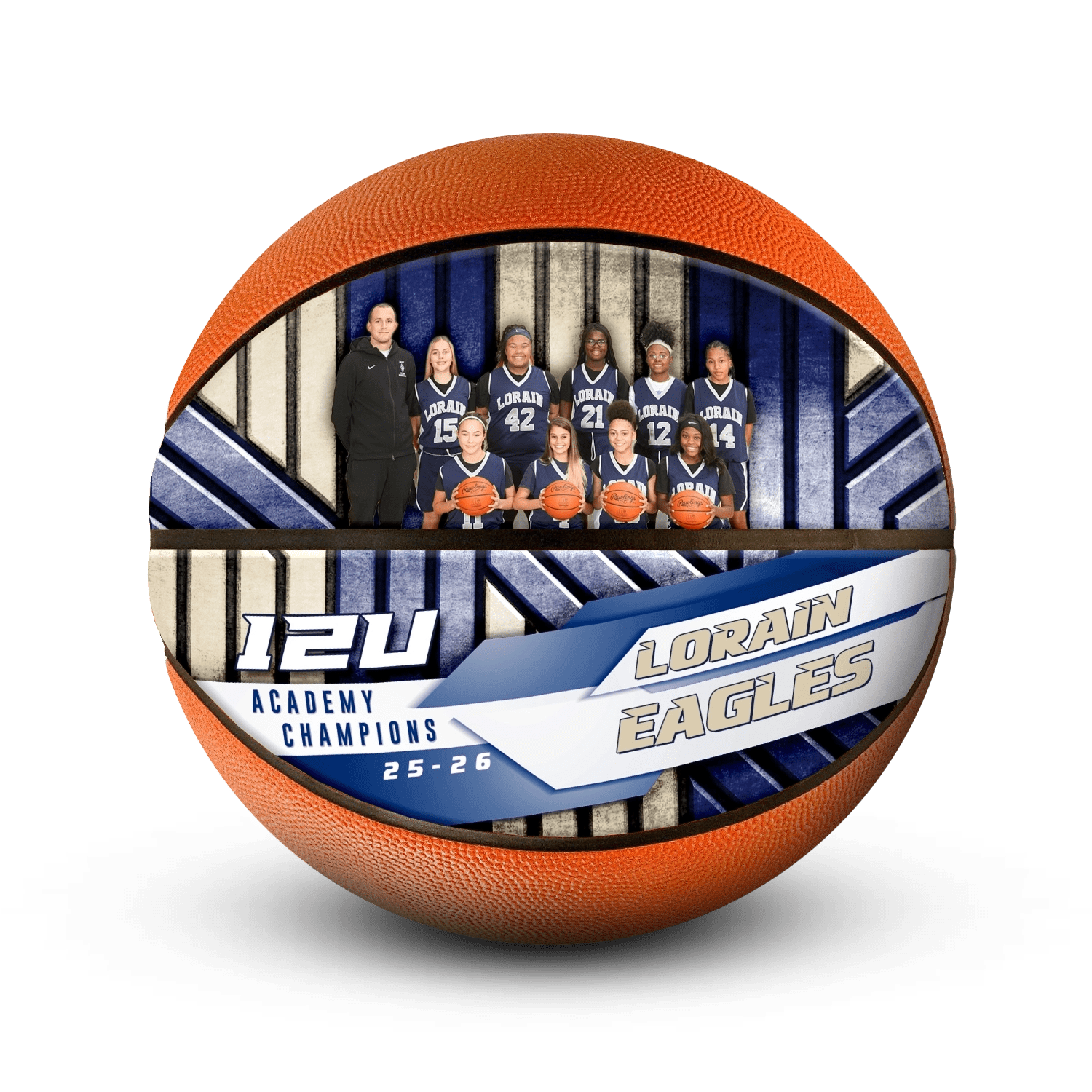 Custom team basketball - Horizontal - 2 Panel - Earthquake