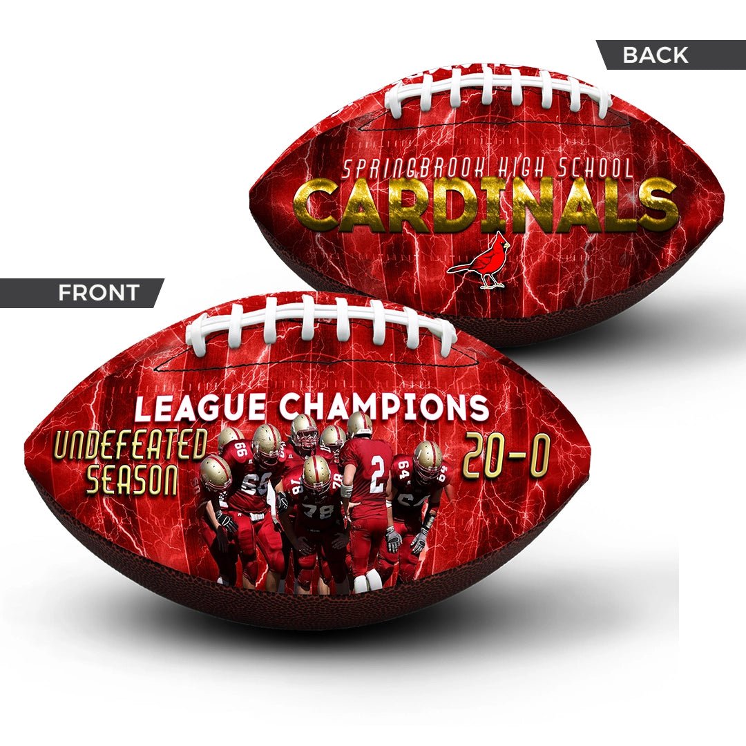 Custom championship football view 4