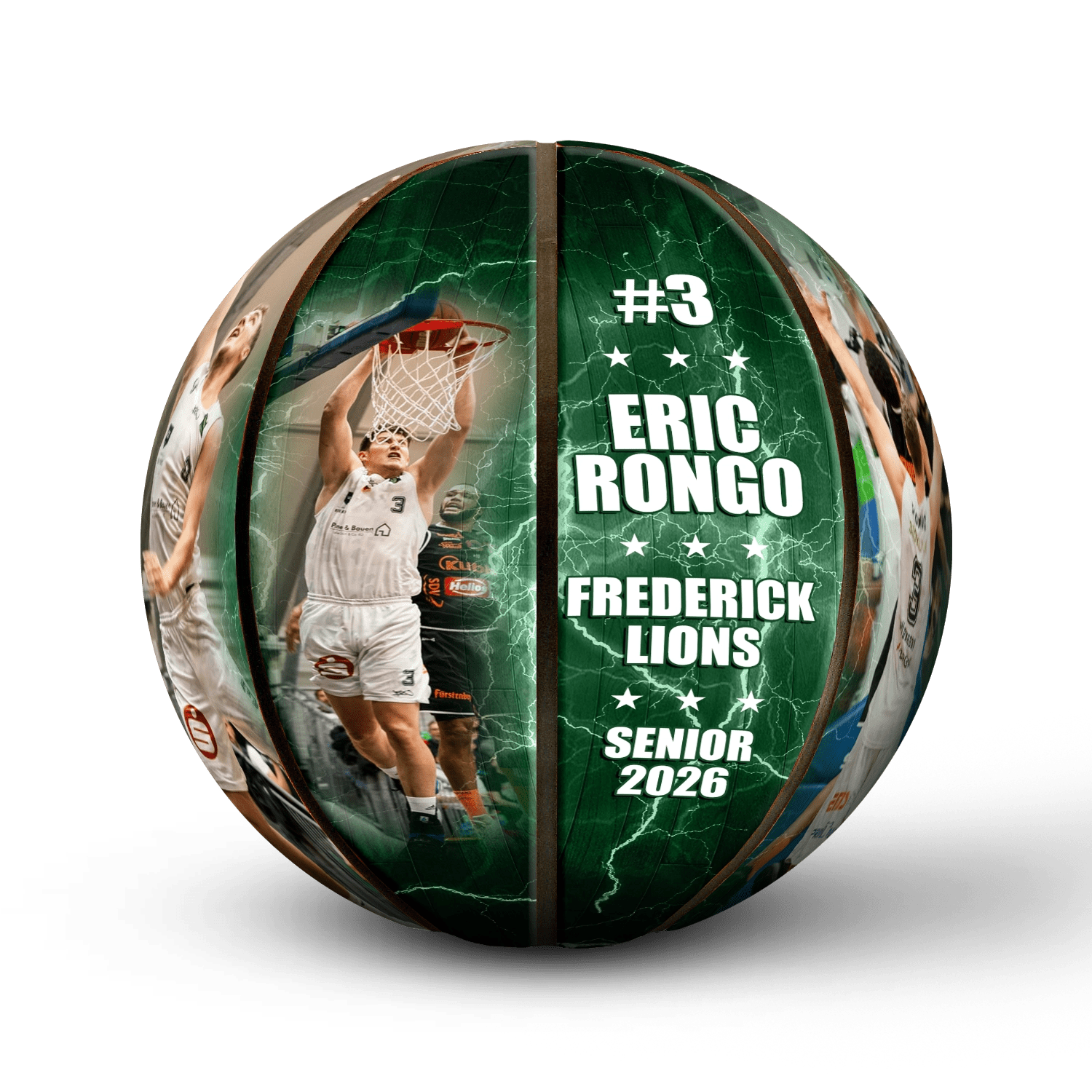 Custom player gift basketball - Vertical - 4 Panels - Start From Scratch