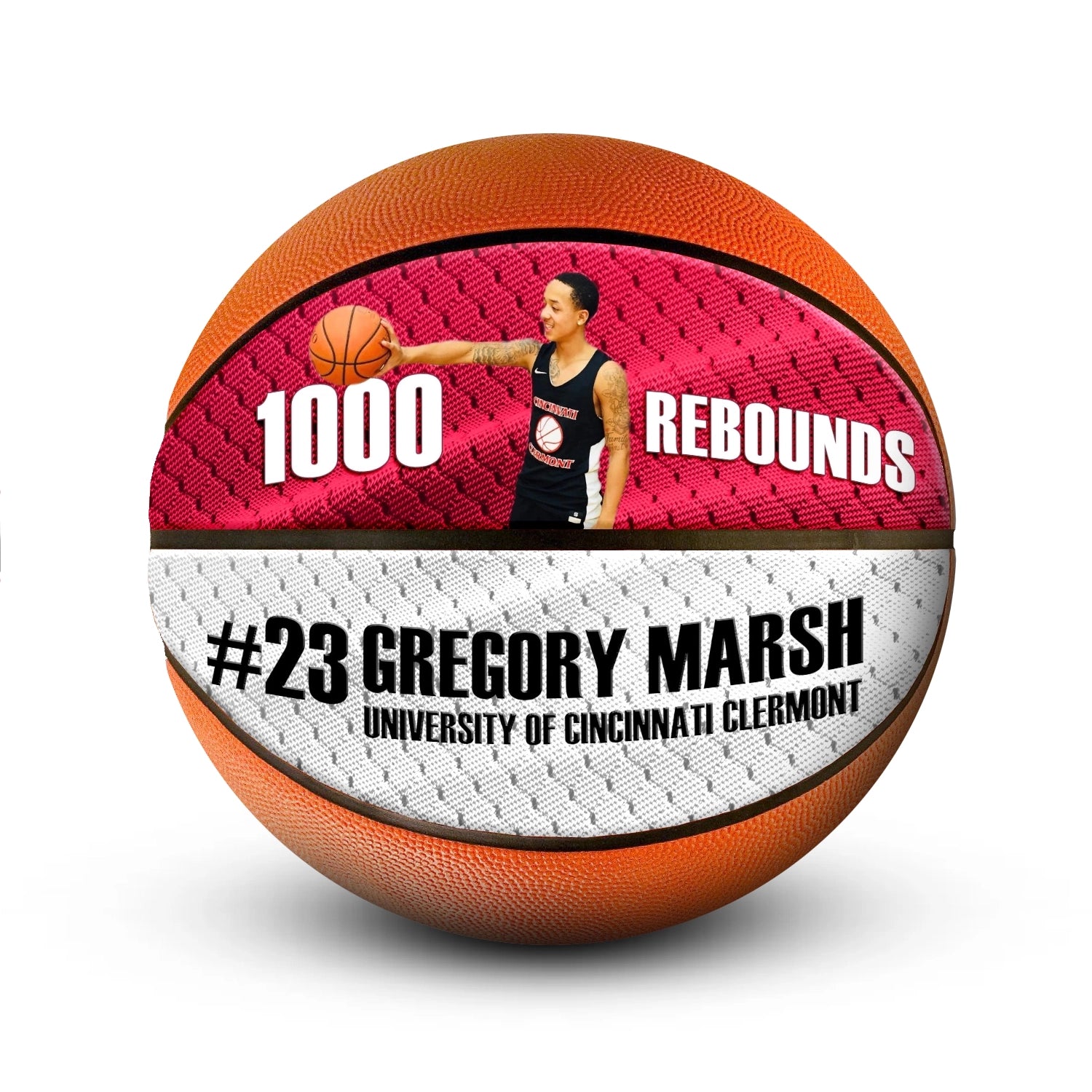 Custom milestone mini basketball - Horizontal - 2 Panel - Start From Scratch