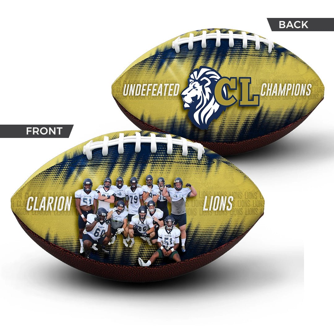 Custom championship football view 3