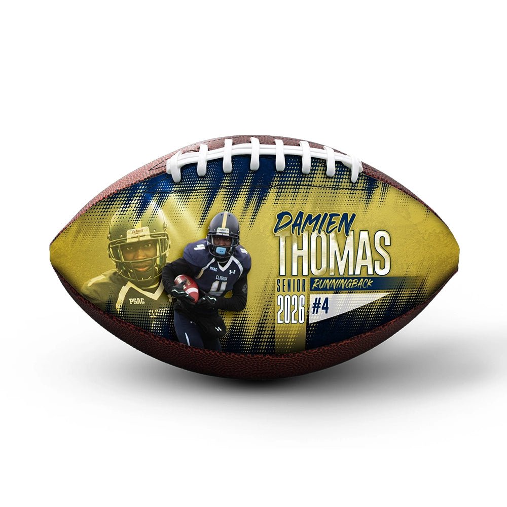 Custom 9-inch senior football - 1 Panel - Playmaker