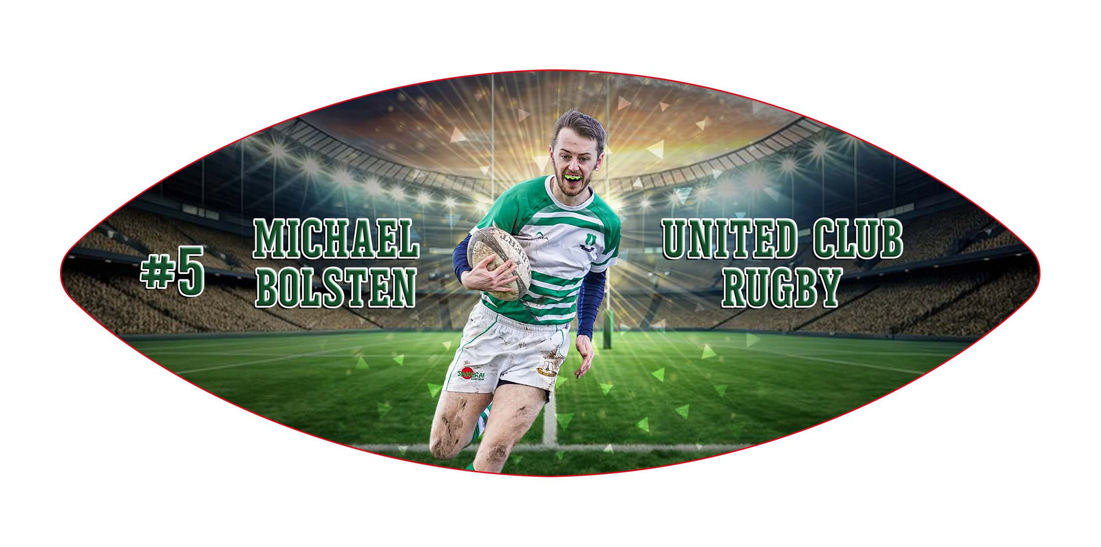 Custom Photo Rugby Balls
