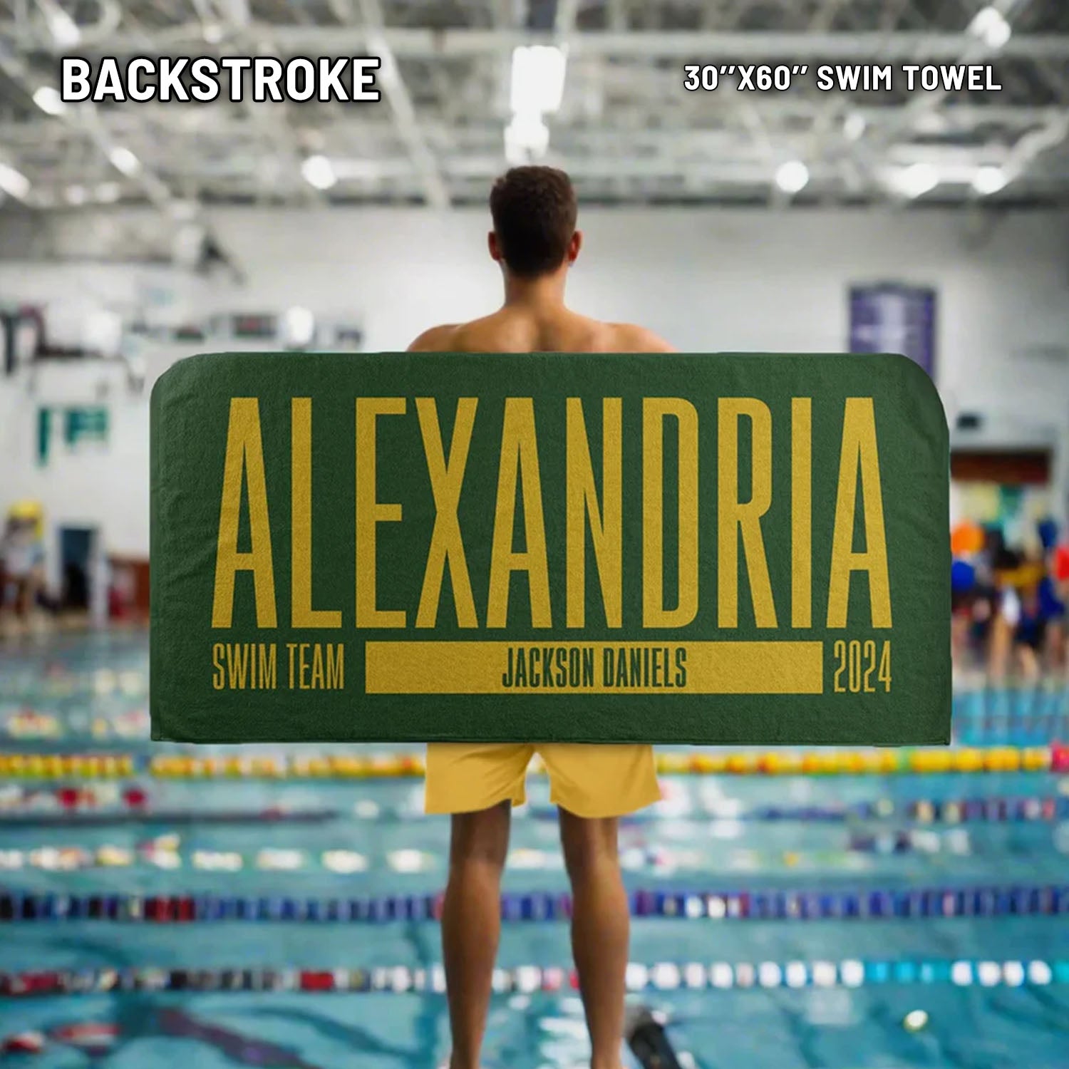 Custom personalized swim towel - Start From Scratch