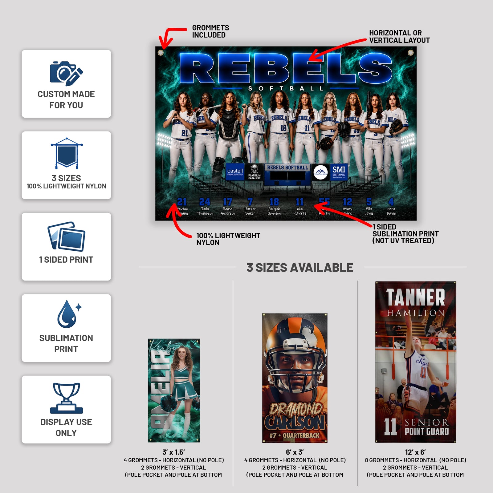 Custom Senior Athlete Banner