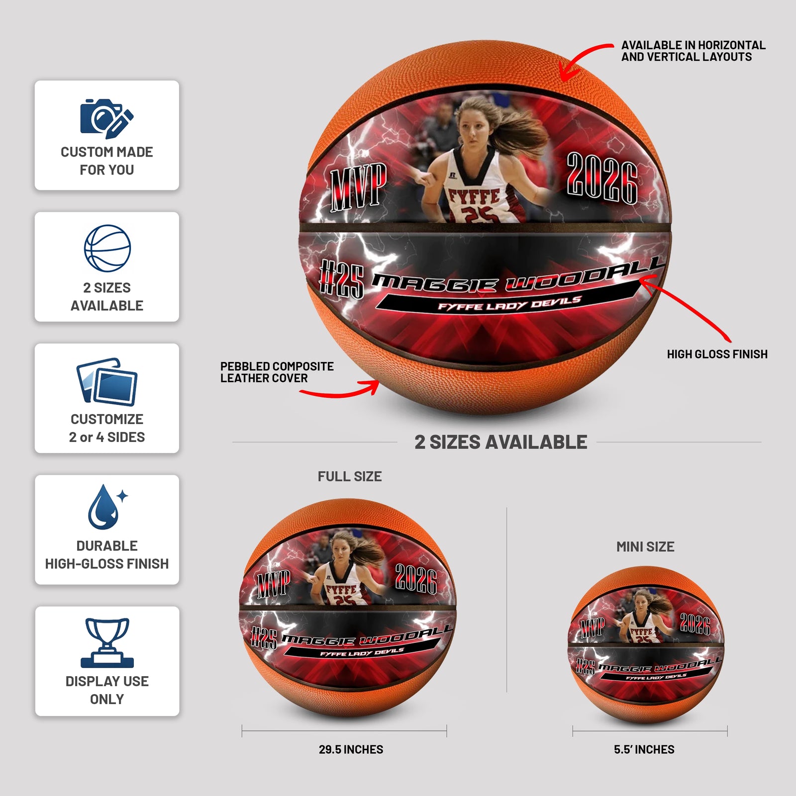 Custom Photo Basketballs