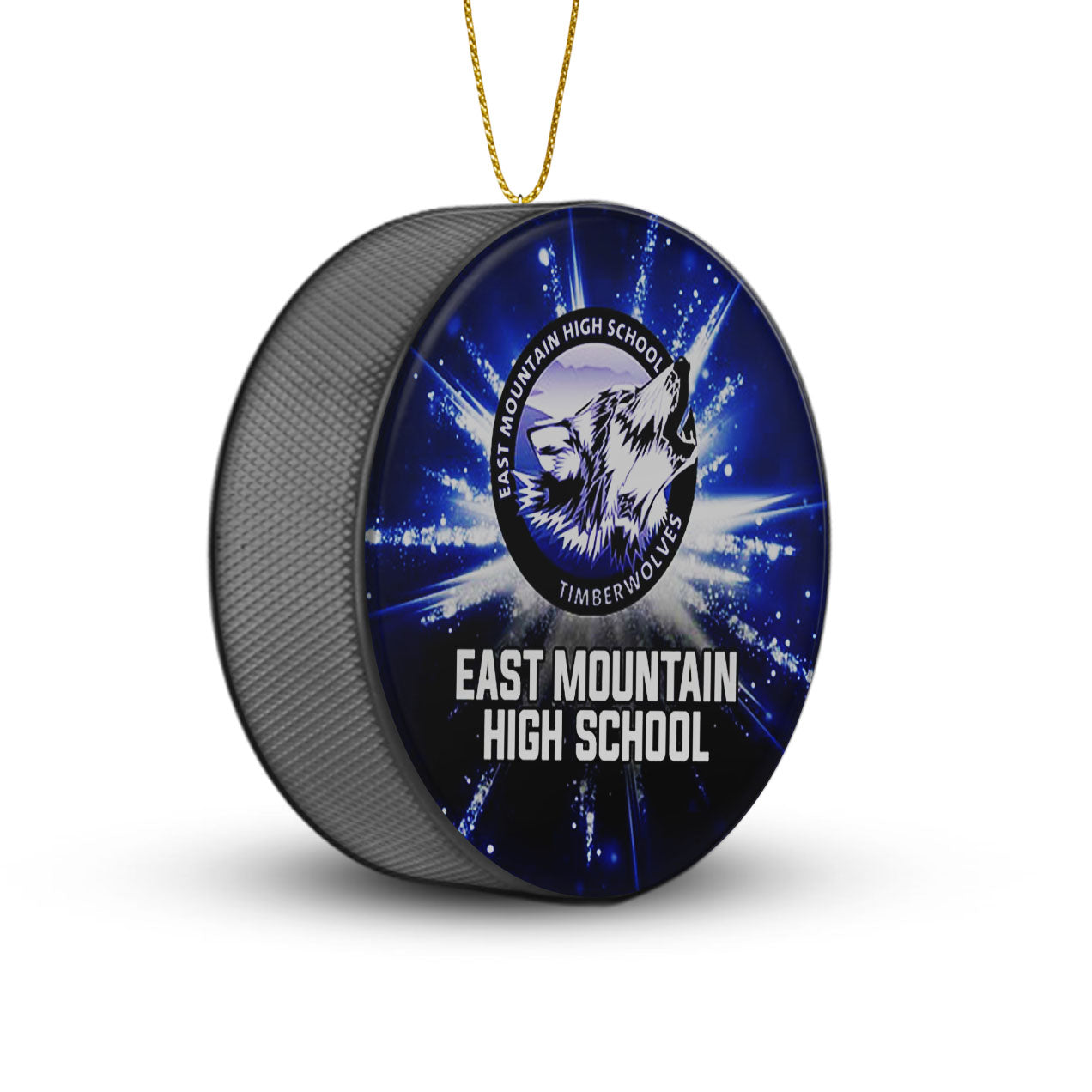 Team Hockey Puck Ornaments