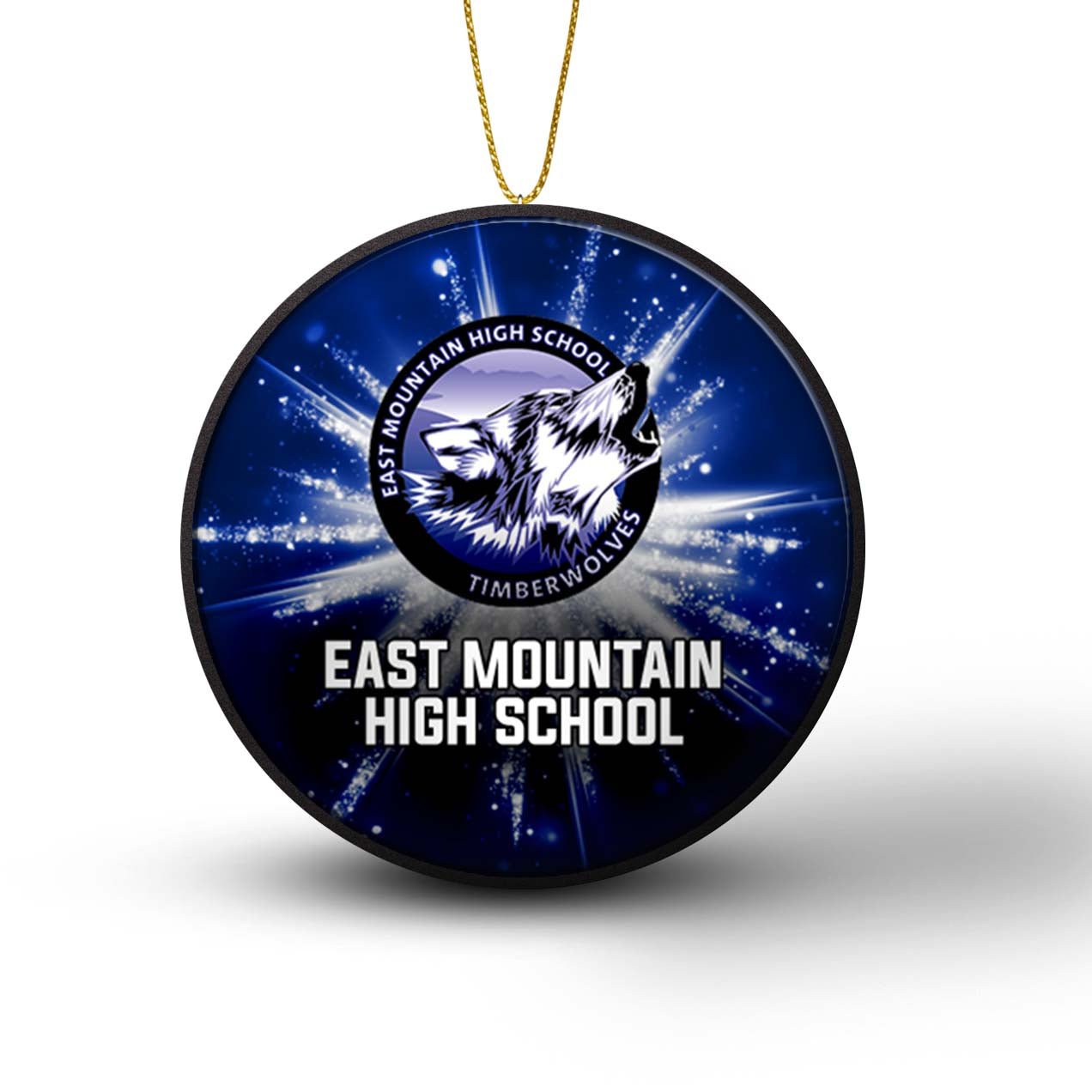 Team Hockey Puck Ornaments