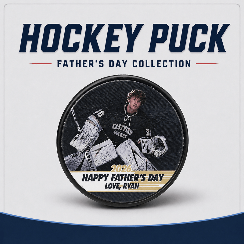 Father's Day Themed Hockey puck