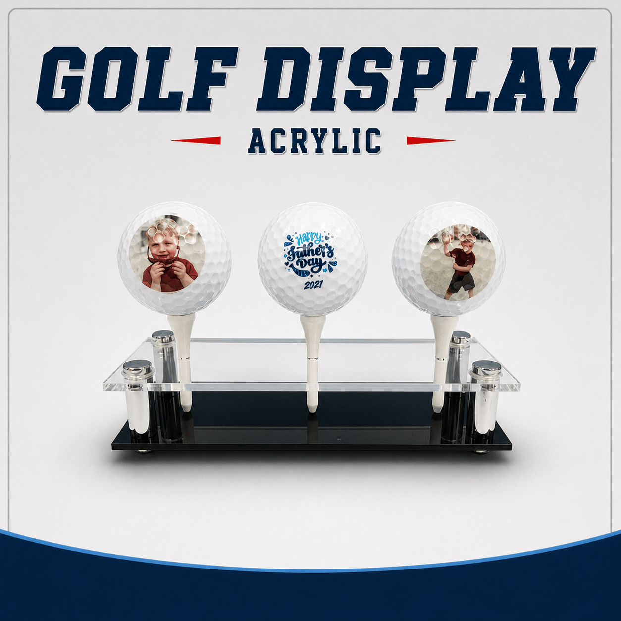 Acrylic Golf Ball Display Stand