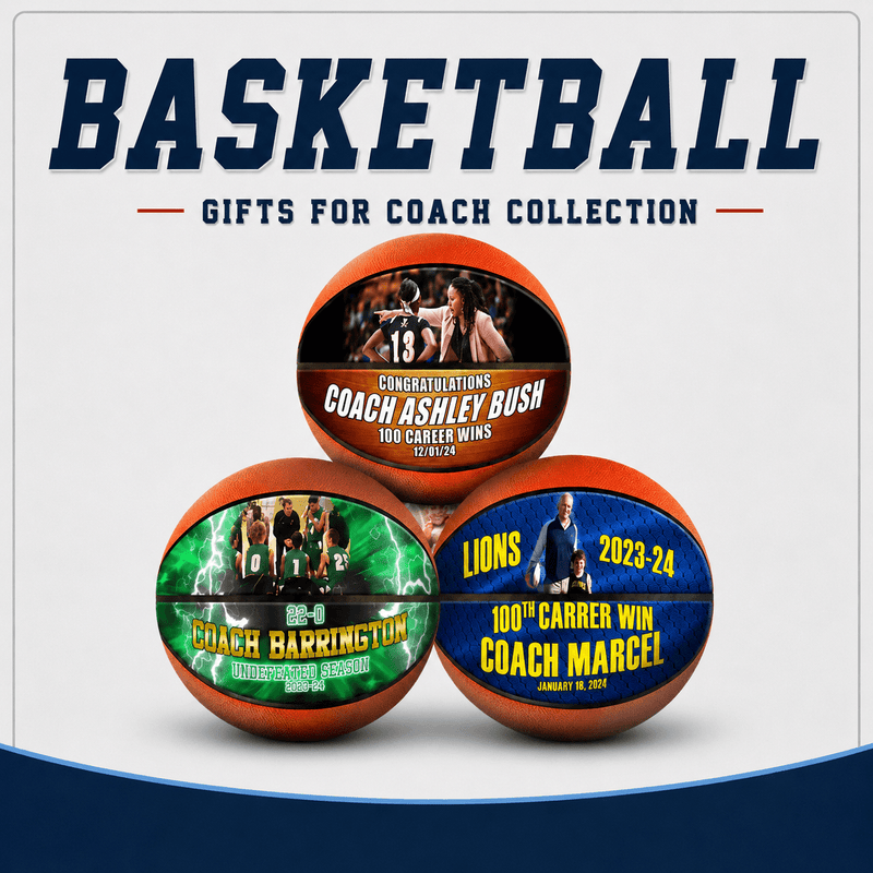 Custom Coach Basketball Gift - Thank You Gift from the Team
