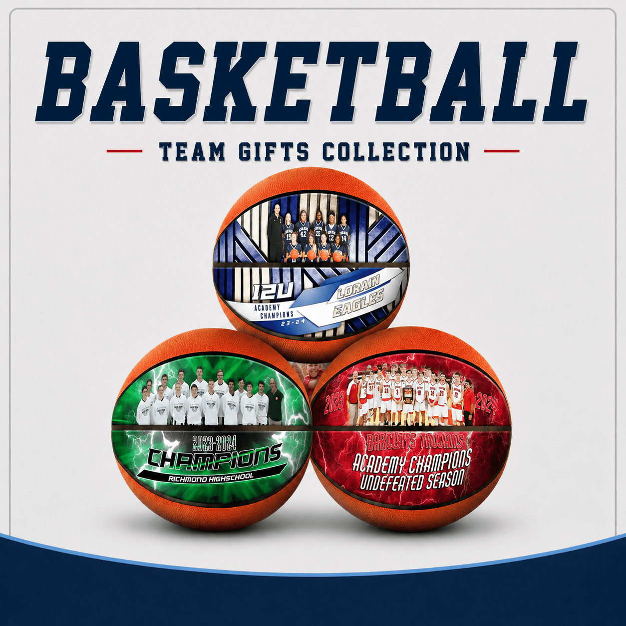 Custom Team Basketball – End-of-Season Gift for Coaches or Players