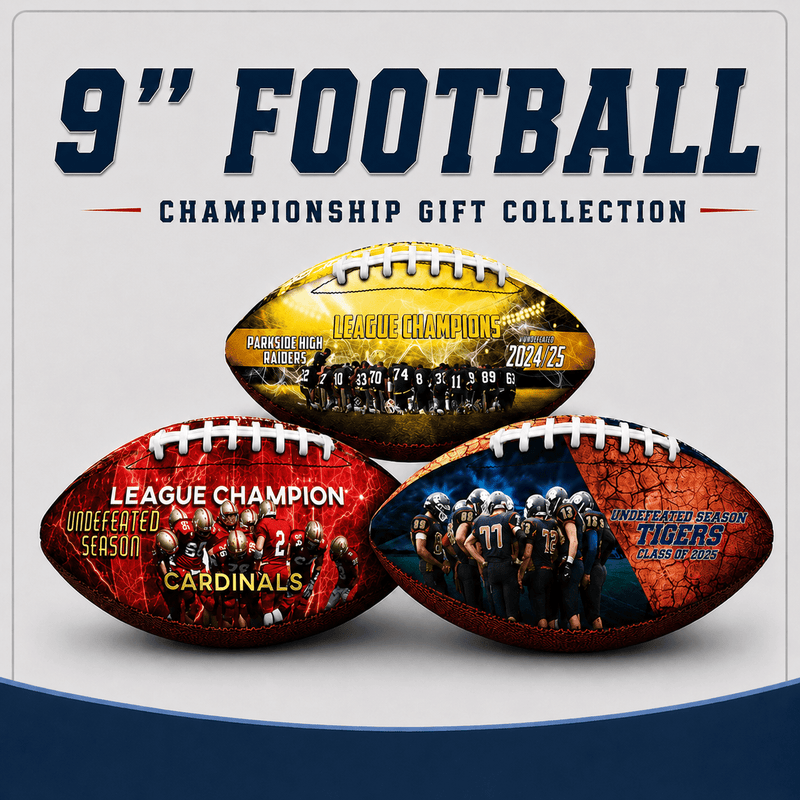 Custom 9'' Champions Themed Football