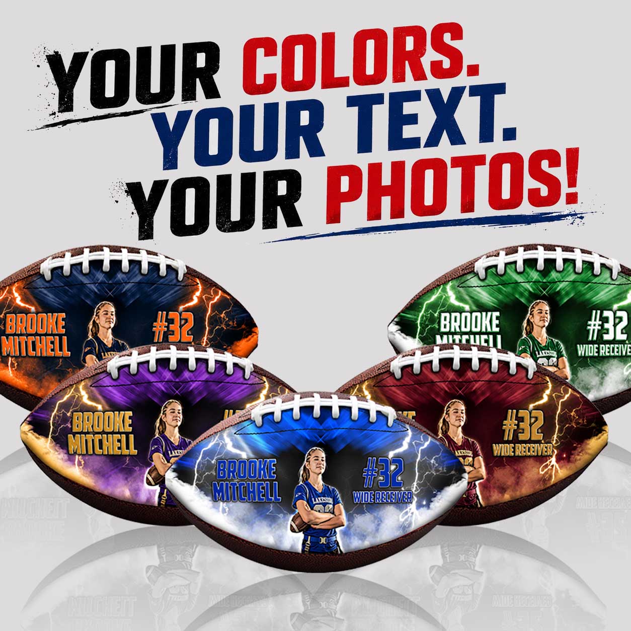 Custom Photo Flag Football