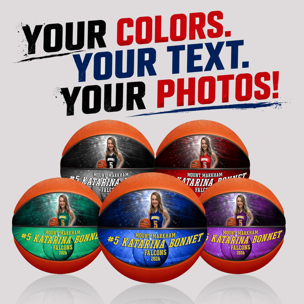 Custom Photo Basketballs