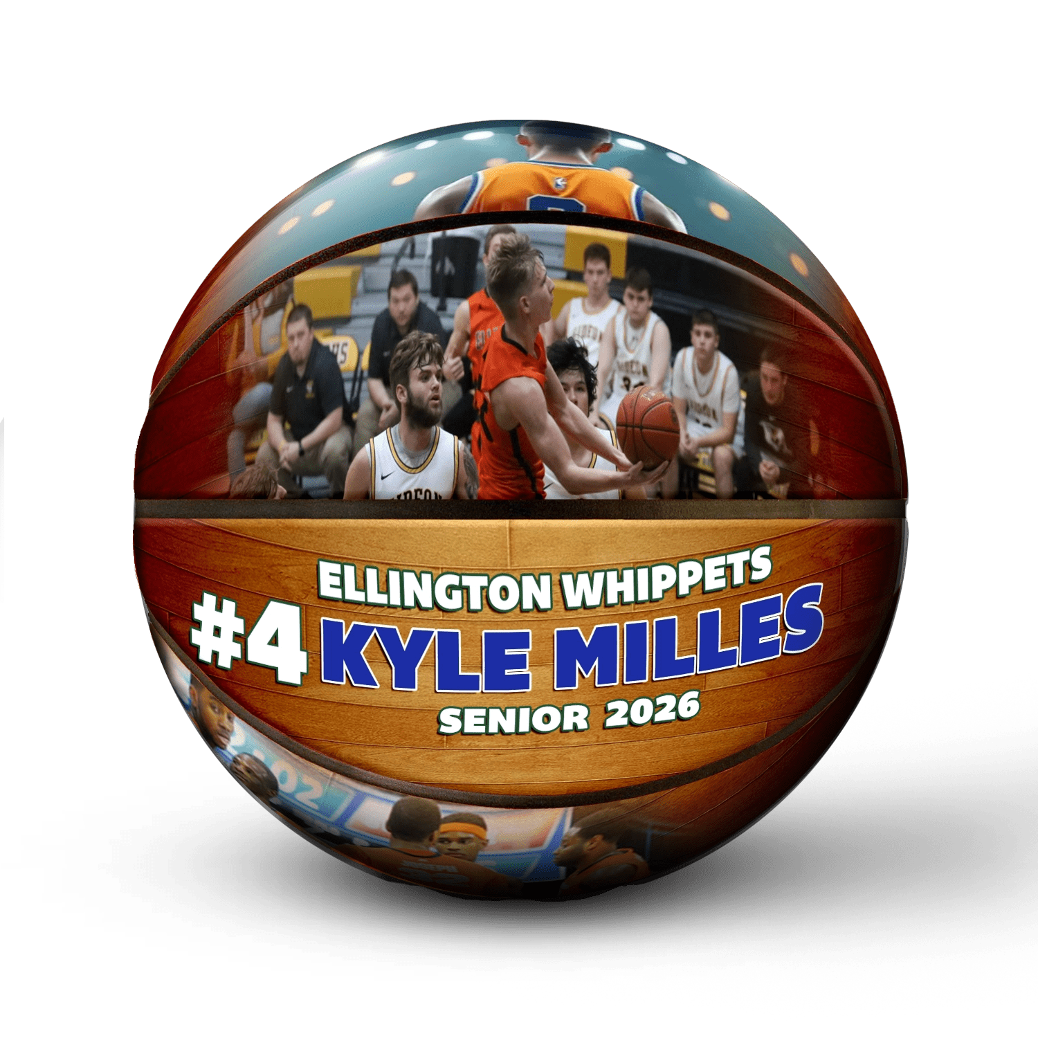 Custom senior night basketball view 4