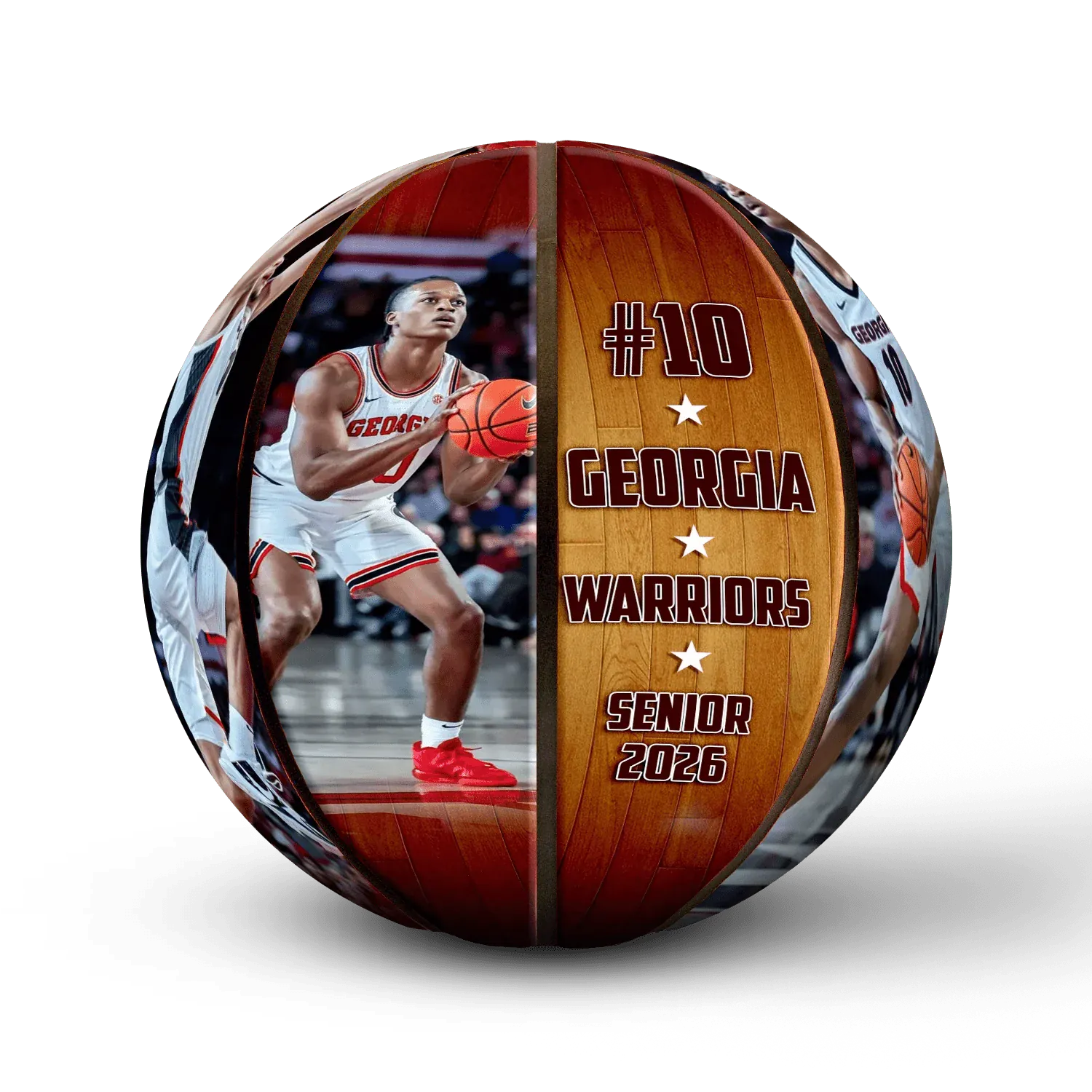 Custom senior night mini basketball view 8