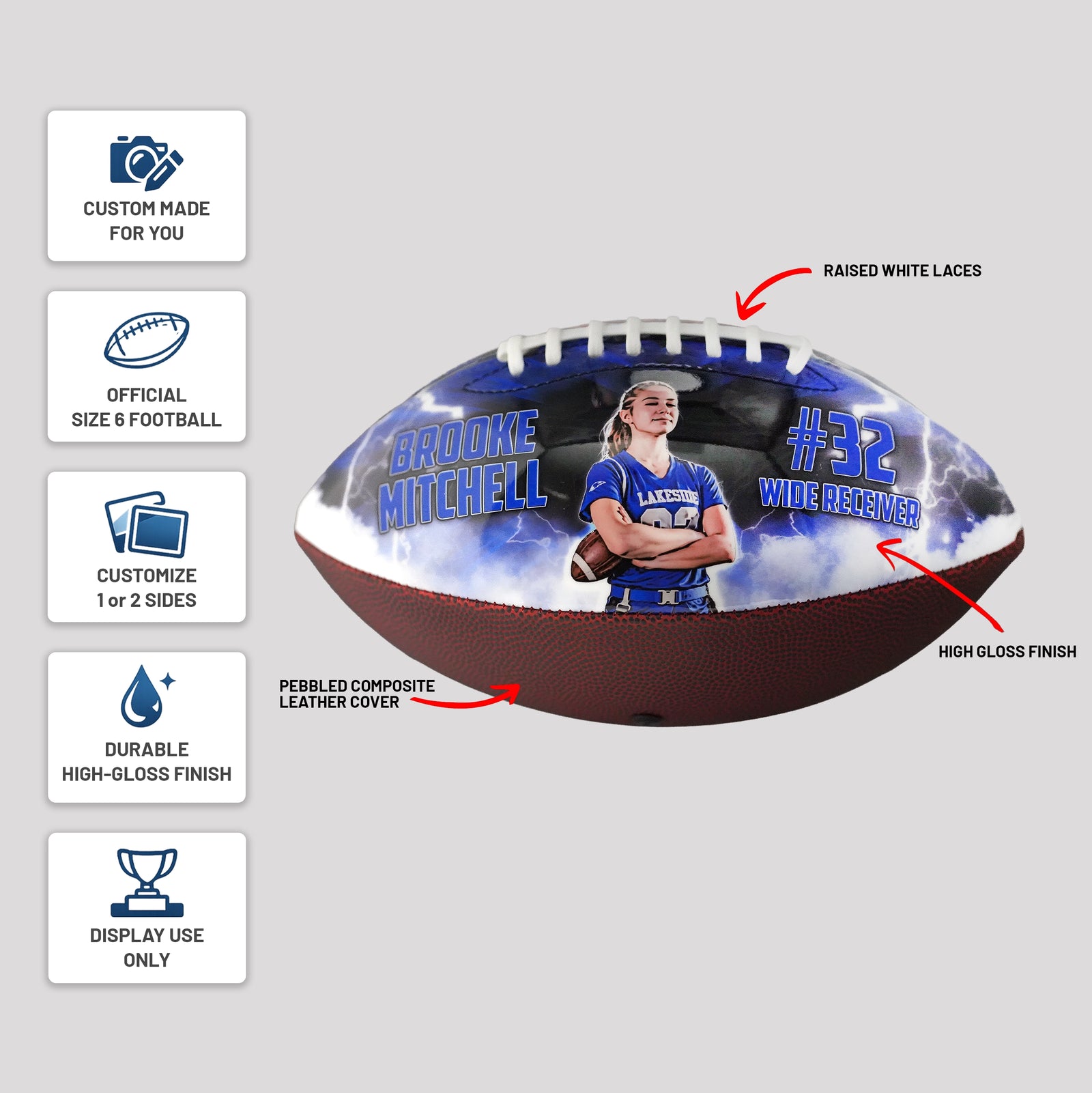 Custom Photo Flag Football