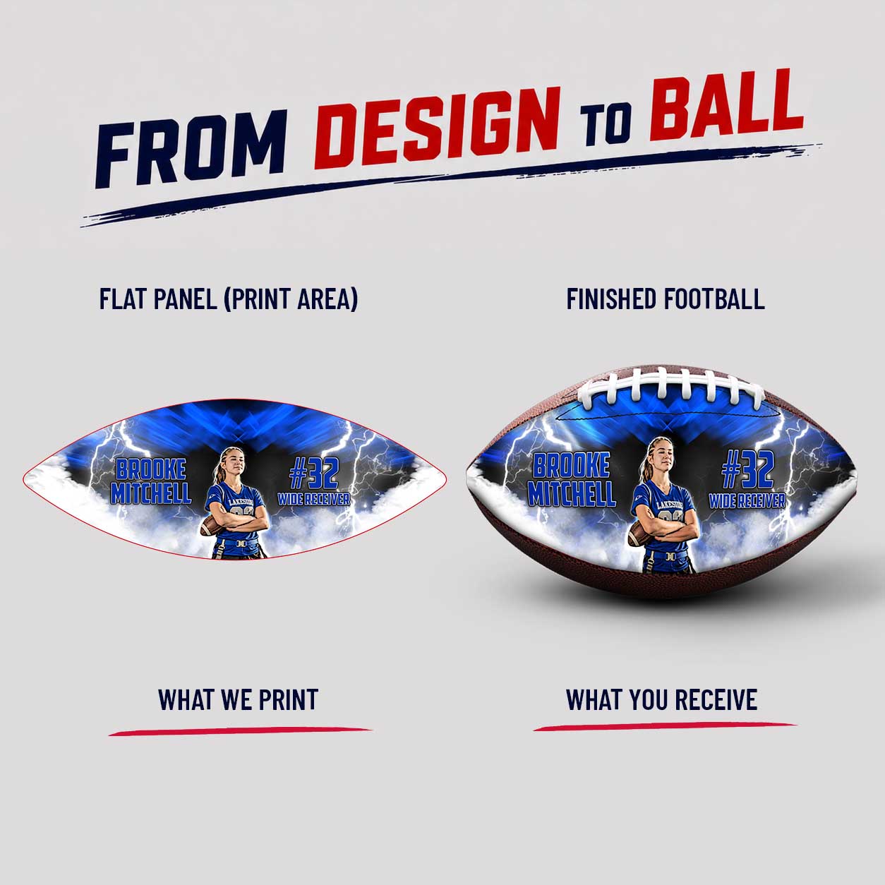 Custom Photo Flag Football