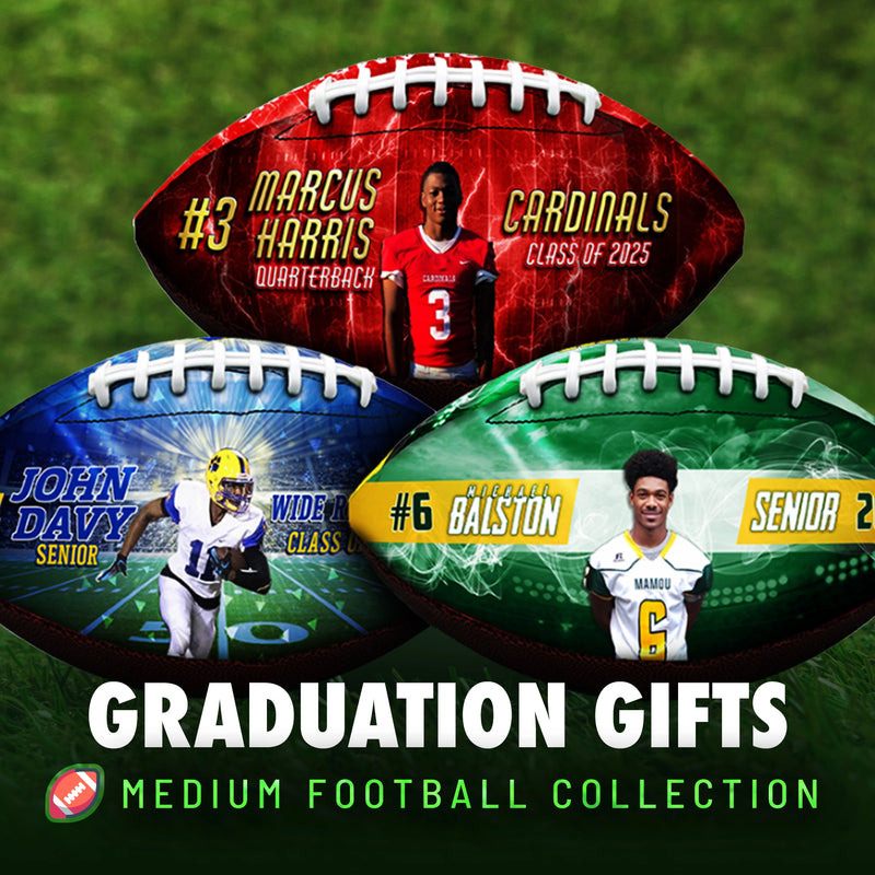 Custom 9'' Senior Graduation Football