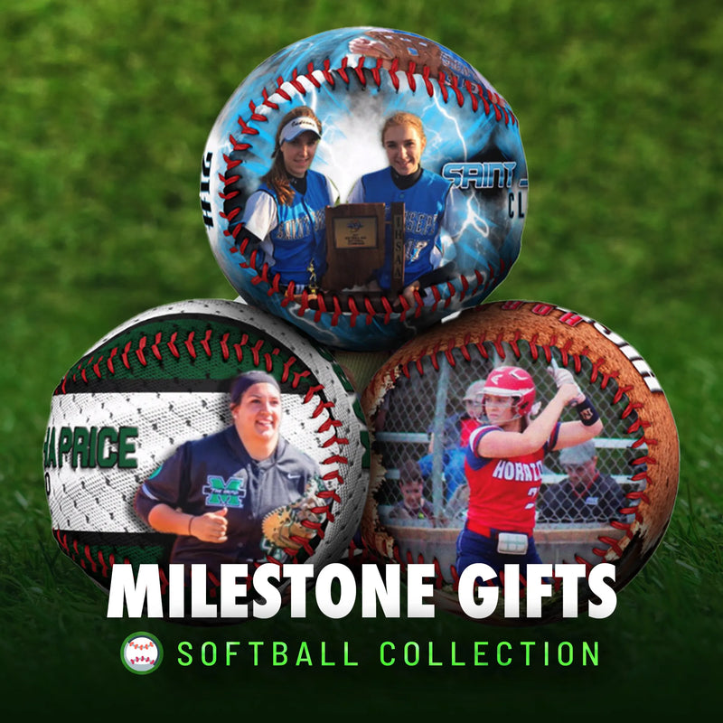 Custom Milestone Softball – Celebrate Wins, Records & Stats