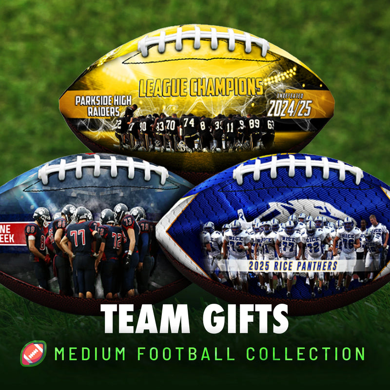 Custom 9'' Team Photo Football