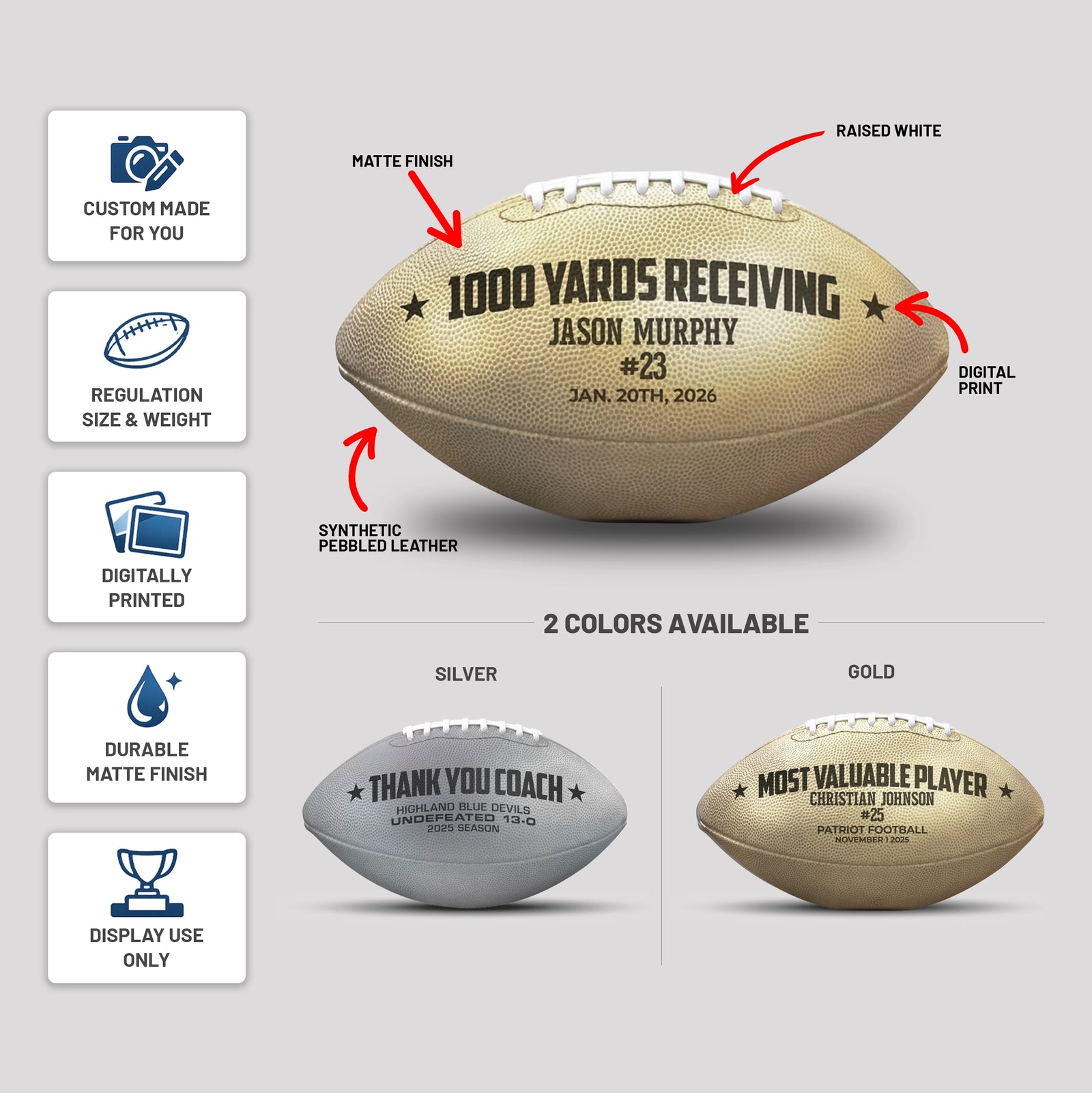 Custom Football Awards