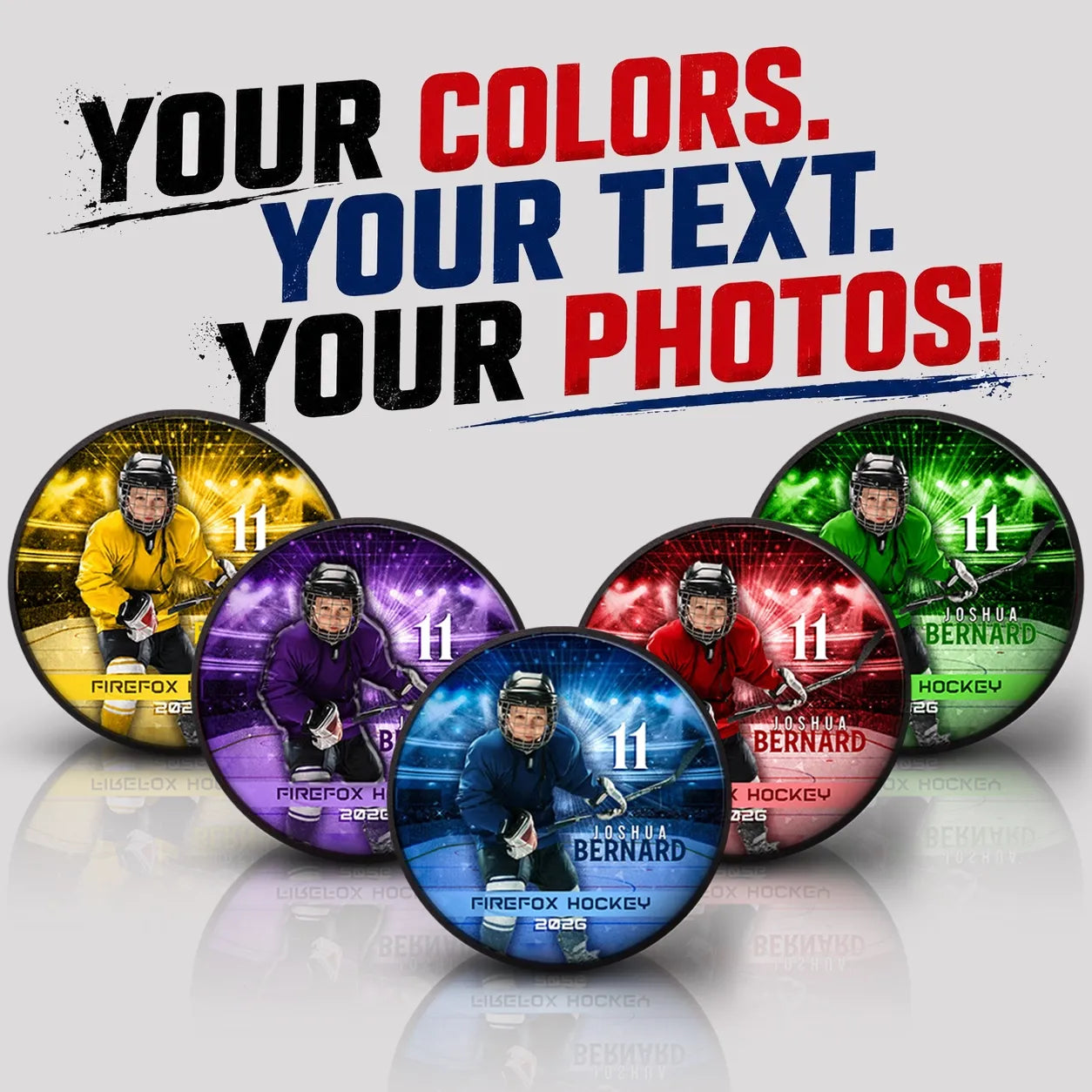 Custom Photo Hockey Puck