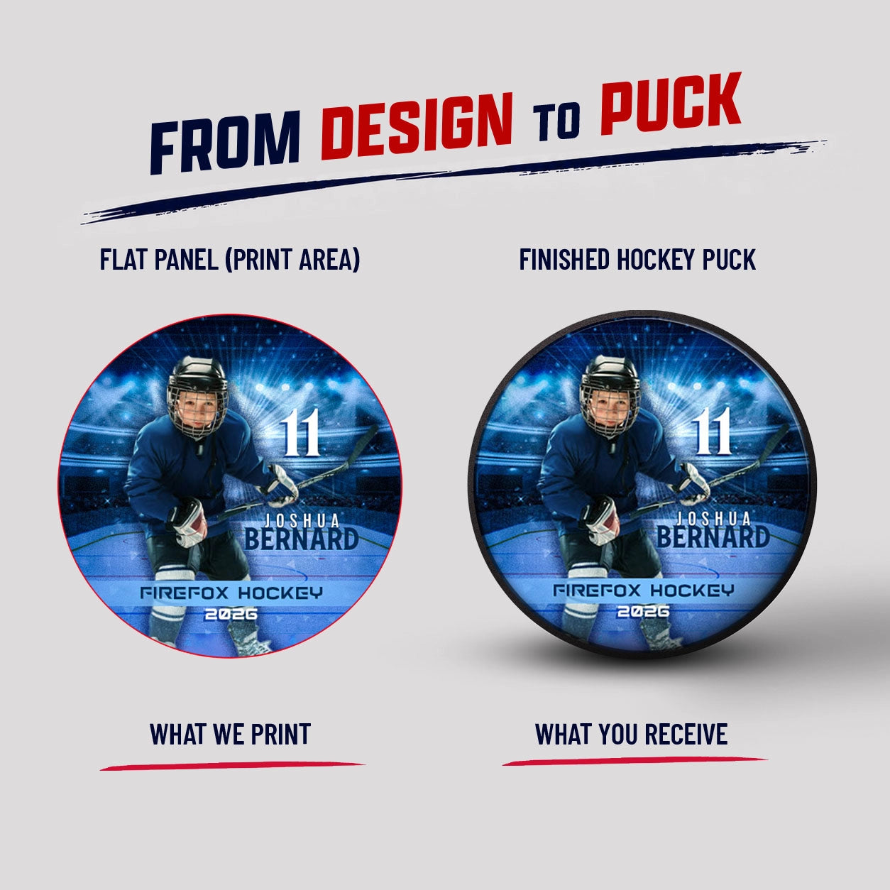 Custom Photo Hockey Puck