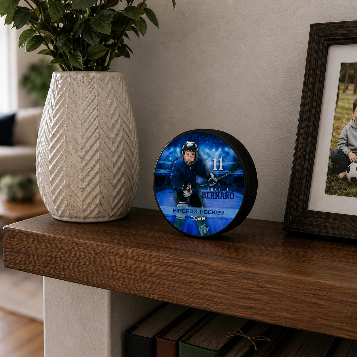 Custom Photo Hockey Puck