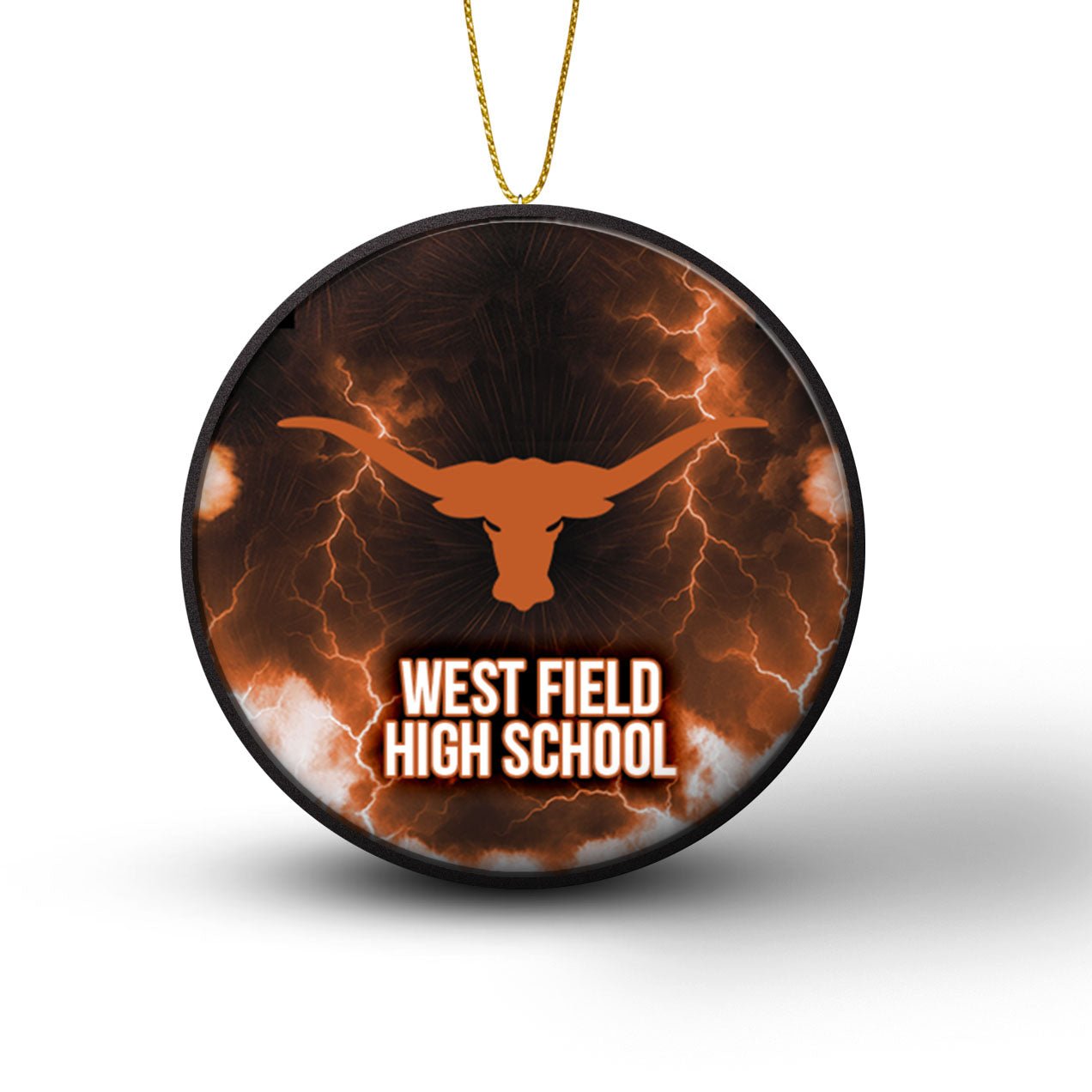 Team Hockey Puck Ornaments
