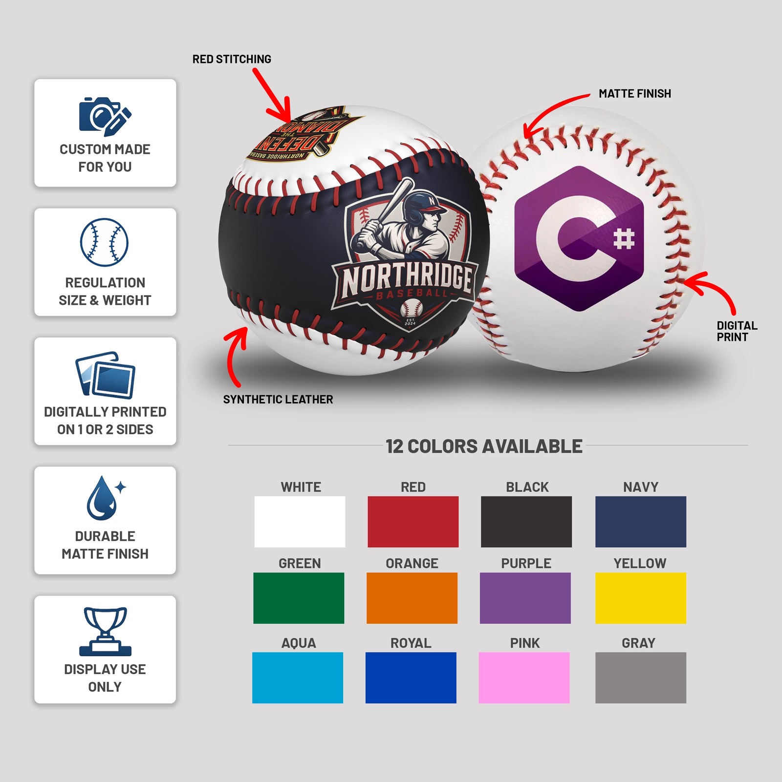 Team Baseball Ornaments