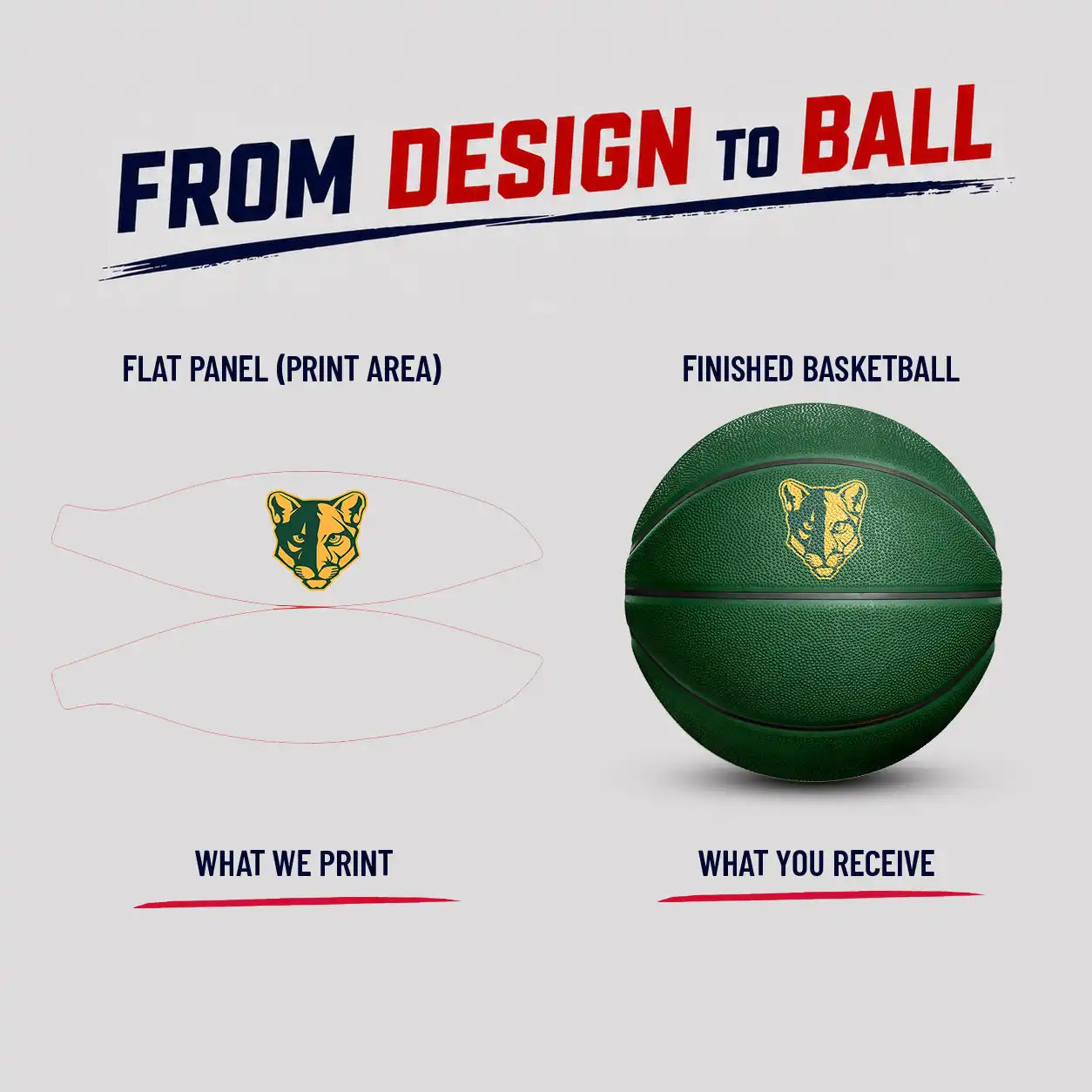 Custom Logo Basketball – Display Gift for Sponsors, Coaches & Teams