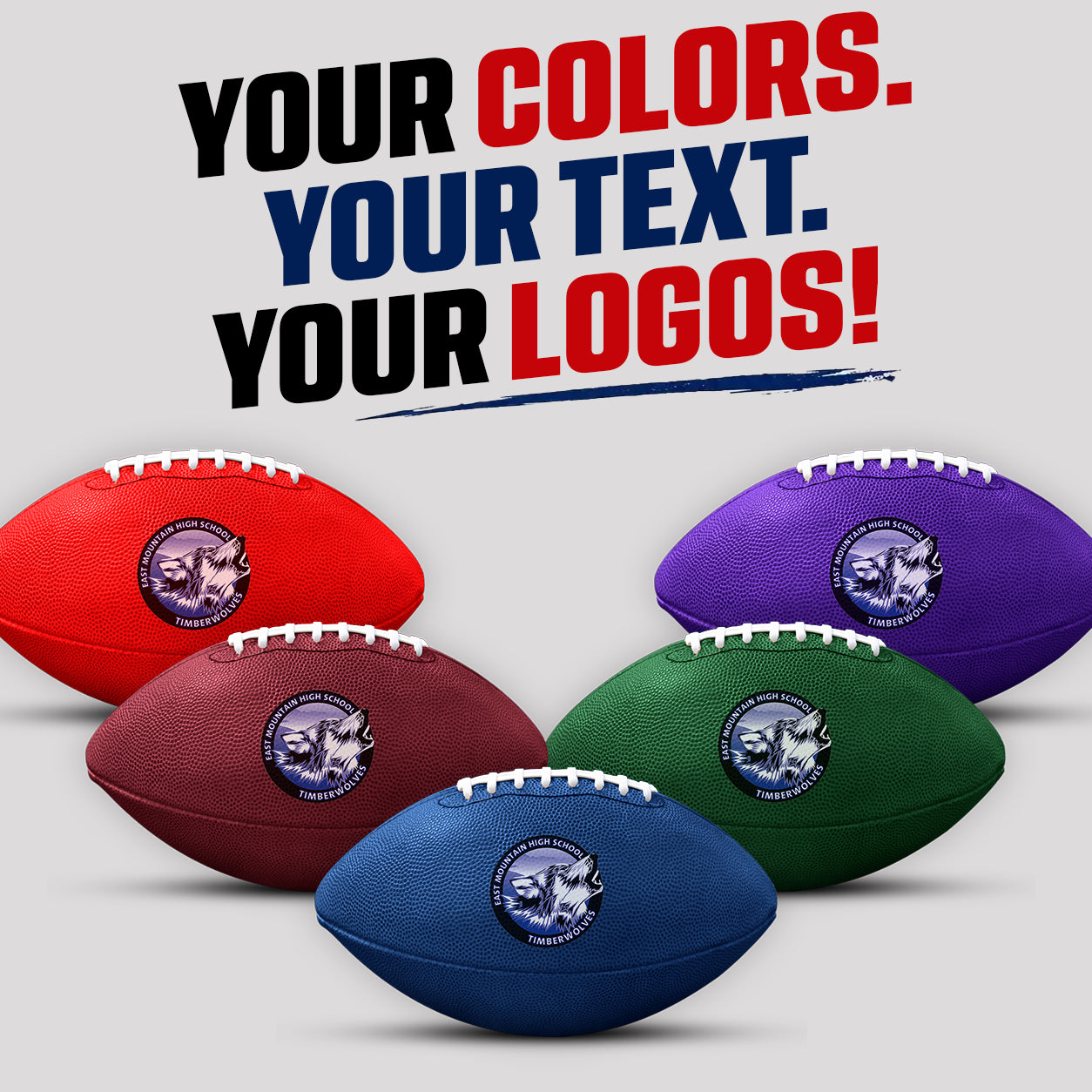 Custom Logo Football – Personalized Display Gift for Coaches, Sponsors & More