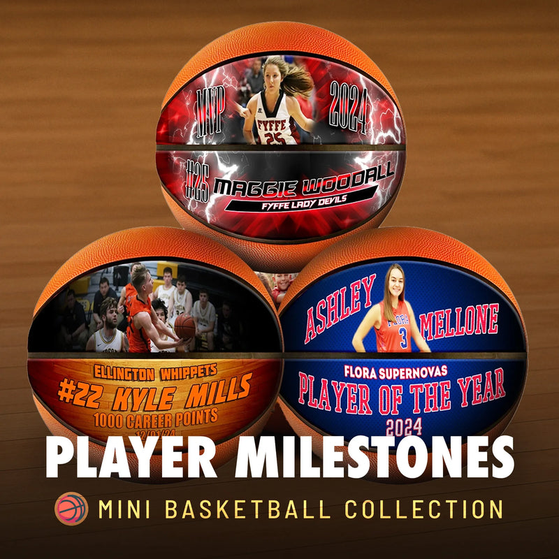 Milestone Mini Basketball – Custom Gift for Player Achievements