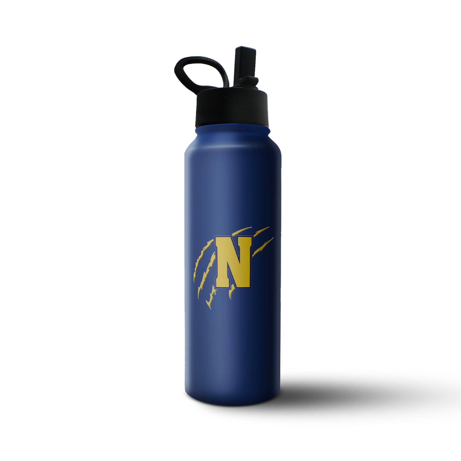 Custom team water bottle - Vertical - Blue