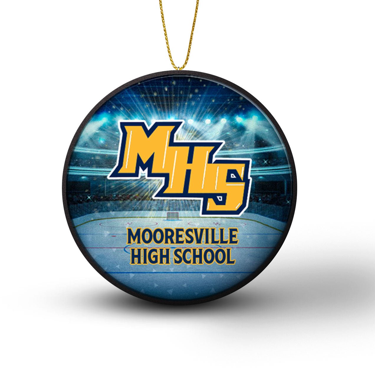 Team Hockey Puck Ornaments