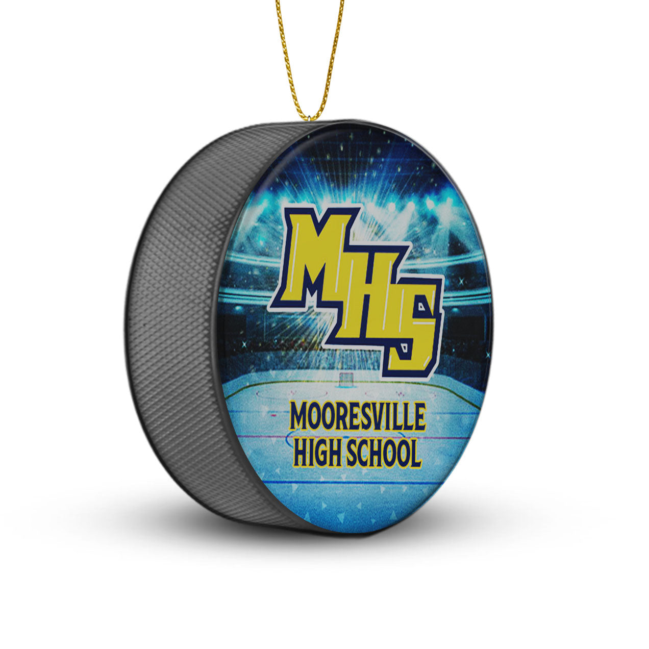 Team Hockey Puck Ornaments