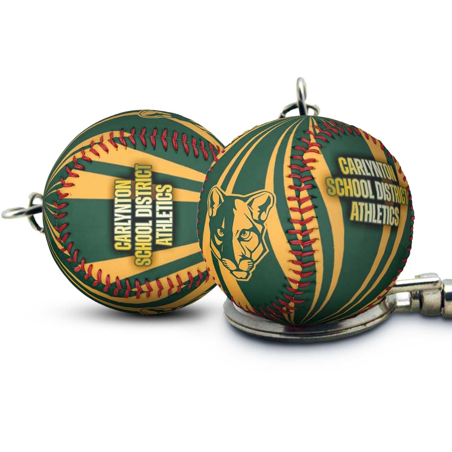Team Baseball Keychains and Zipper Pulls