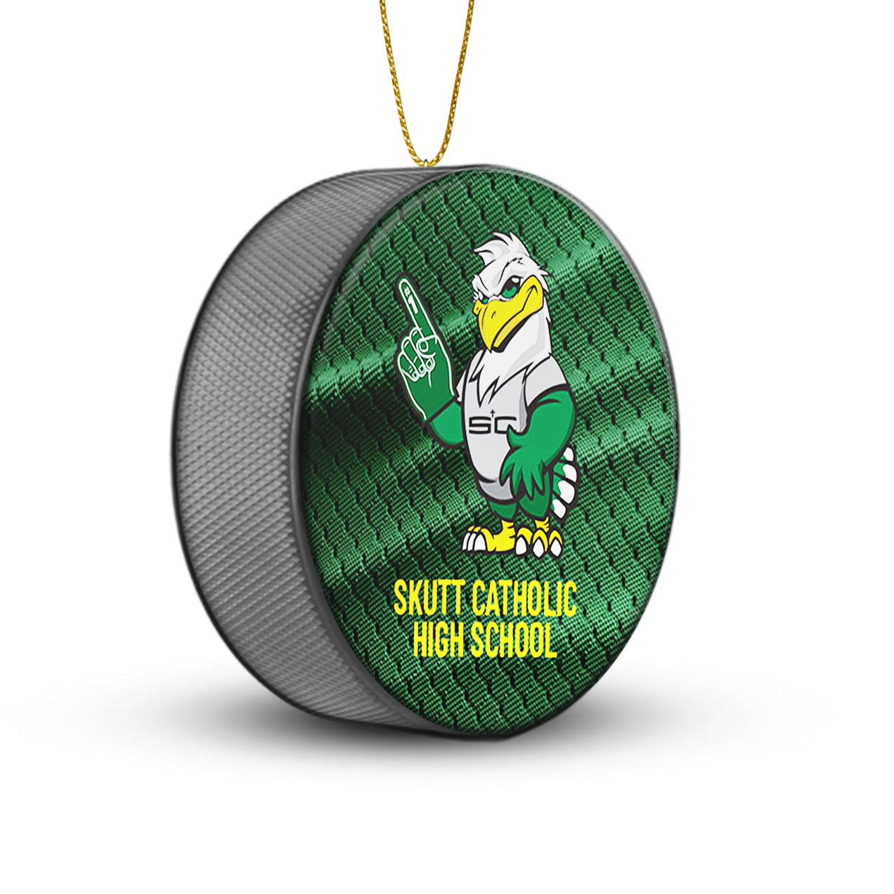 Team Hockey Puck Ornaments
