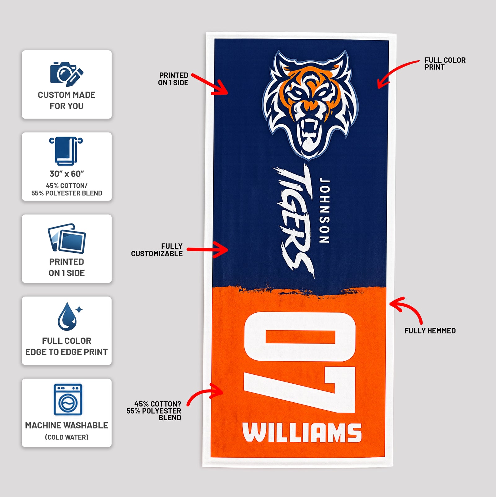 Custom Swim Towels
