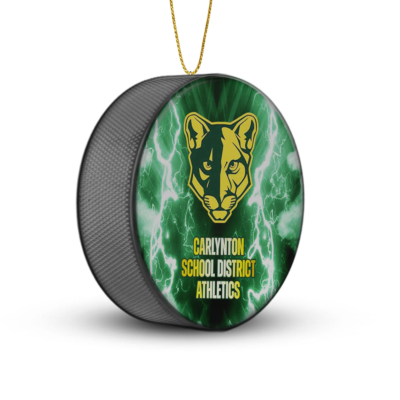 Team Hockey Puck Ornaments
