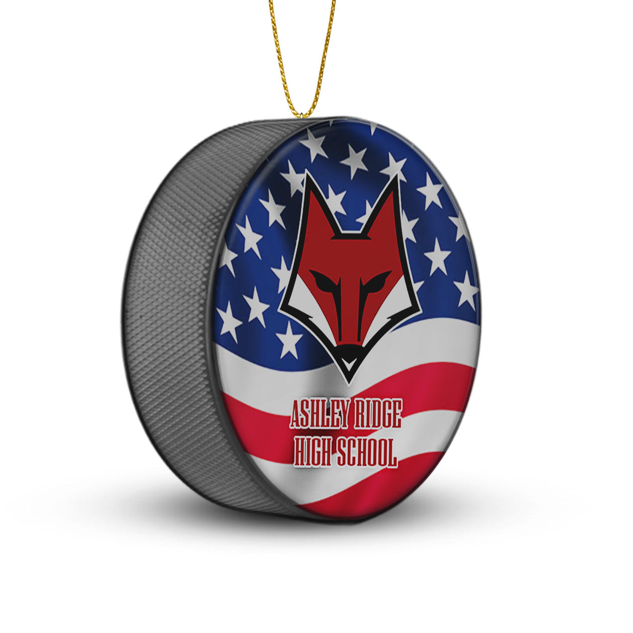 Team Hockey Puck Ornaments