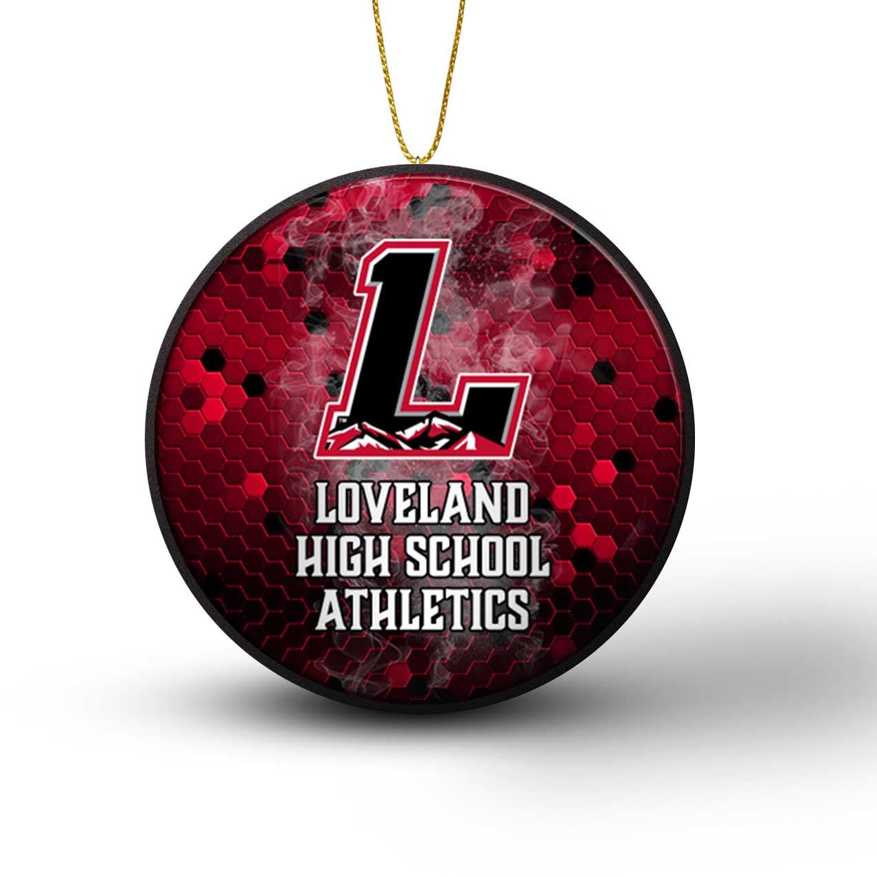 Team Hockey Puck Ornaments