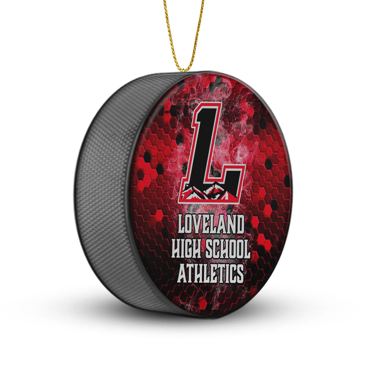 Team Hockey Puck Ornaments
