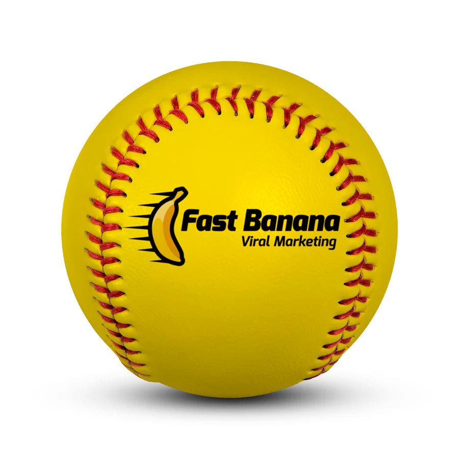 Custom logo baseball - Yellow - 2 Logo