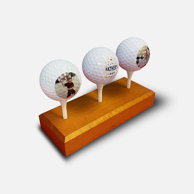 Wood Custom Golf Ball Display Stand