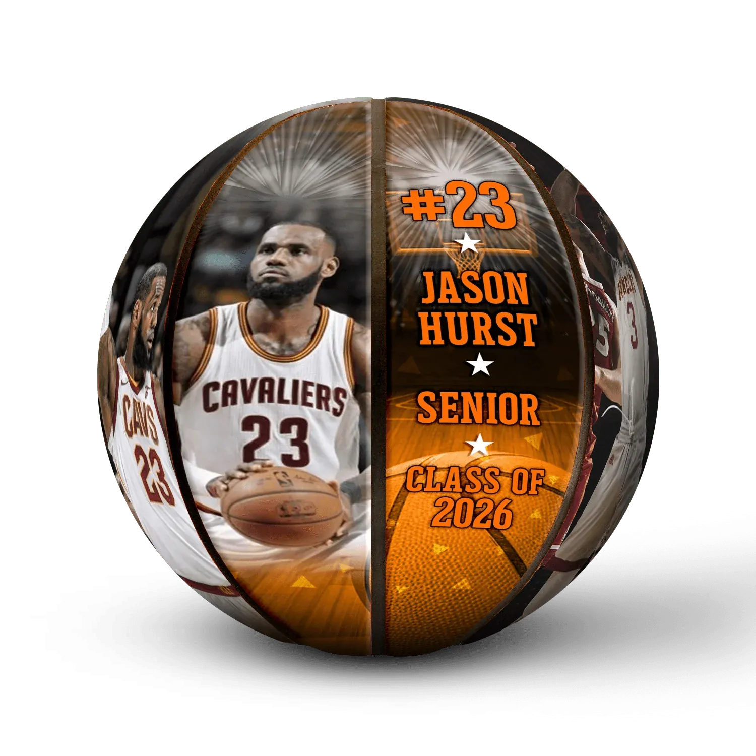 Custom senior night basketball view 6