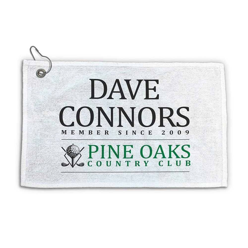 Custom golf towel - Club Member