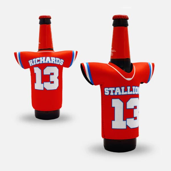 Custom football jersey bottle cooler - Start From Scratch